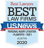 Best Lawyers | Best Law Firms | U.S.News & World Report | Personal Injury Litigation- Plaintiffs. Tier 1 | Austin | 2020